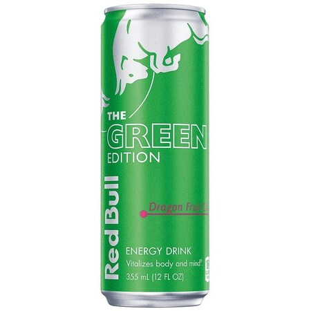 Red Bull Red Bull Green Edition Series RB234937 Energy Drink, Dragon Fruit Flavor, 12 oz Can RB237479
